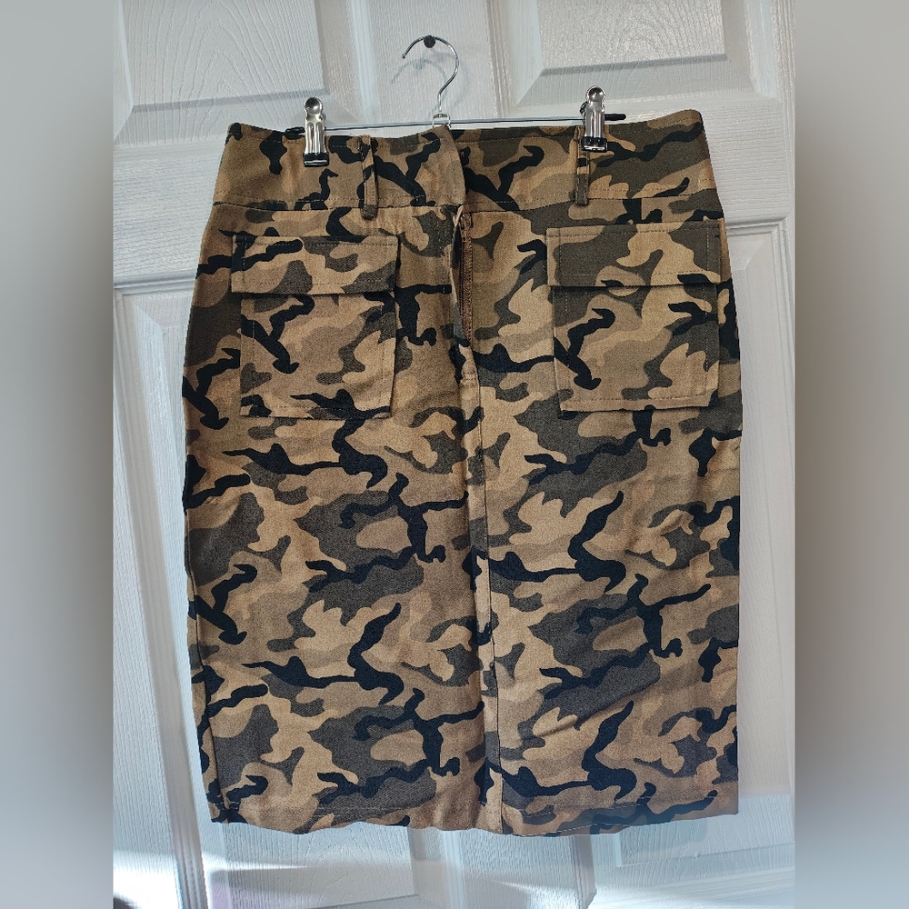 Camouflage Pencil Skirt